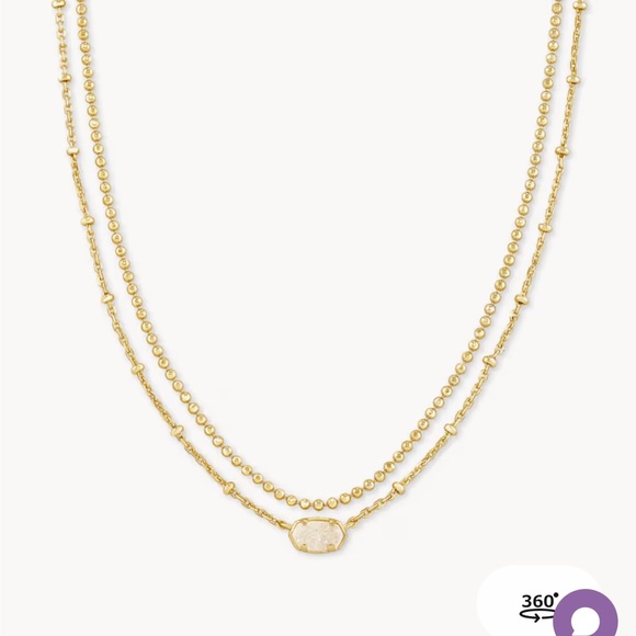 Kendra Scott Gold Layered Necklace - Picture 1 of 2